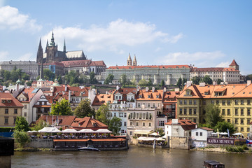 View of the St. Vitus Cathedral and Prague Castle
