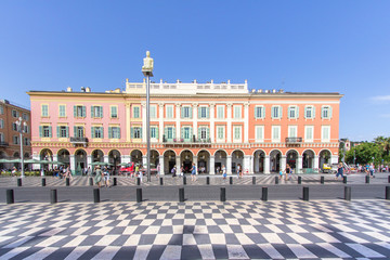 Plaza Massena square in Nice, France