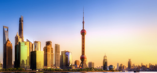 Obraz premium Shanghai skyline cityscape