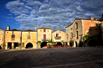 Fototapeta premium The old bastide of Monpazier, Dordogne, France