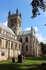 Fototapeta premium Selby Abbey, Yorkshire, from the south west.