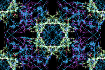 Geometric abstract background. Digital art.