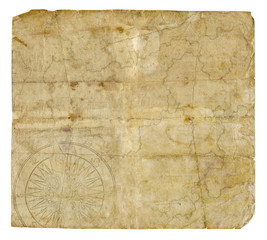 Old retro blank paper background. Adventure map concept