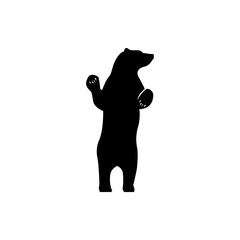 Obraz premium vector bear silhouette