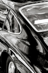 classic car black and white - 181689226