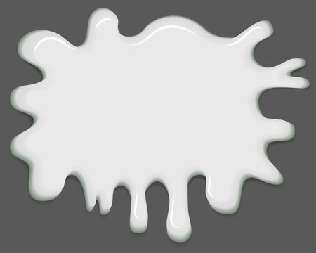 Vector Blot Of White Paint Or Glue