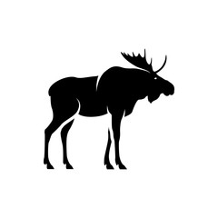 vector moose silhouette