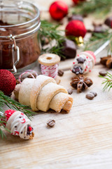 Croissant shaped cookie