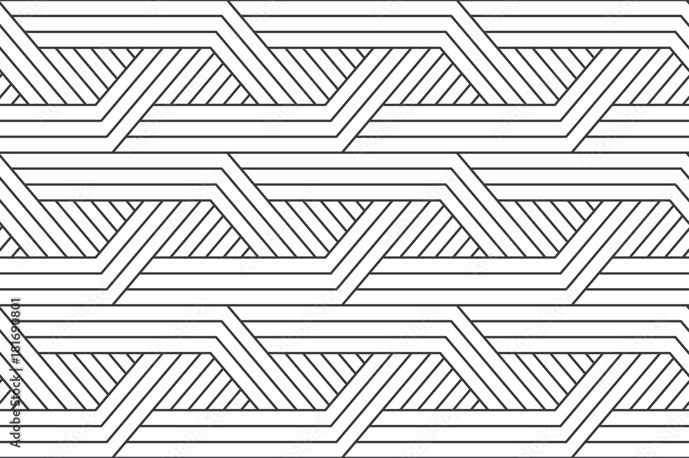 Poster geometric seamless pattern with linear