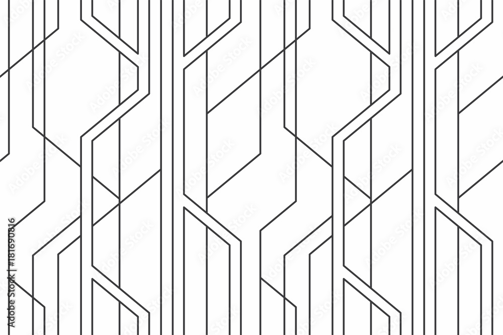 Poster geometric seamless pattern with linear
