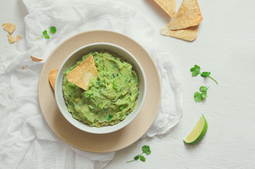 Guacamole in a bowl