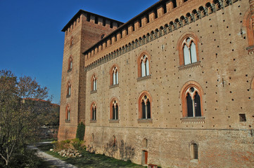 Fototapeta na wymiar Pavia, il Castello Visconteo e Museo civico