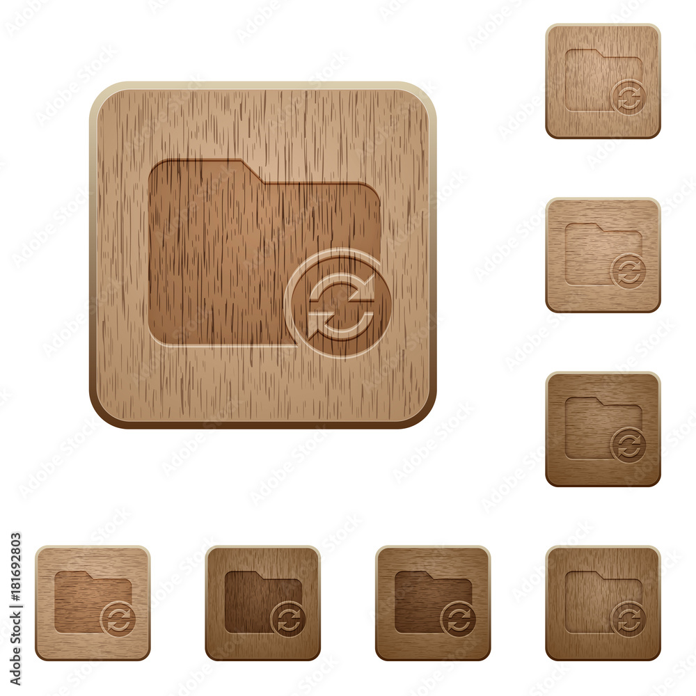 Poster refresh directory wooden buttons