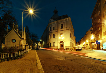Fototapeta na wymiar Buildings in the center of Ostrava, Czech republic