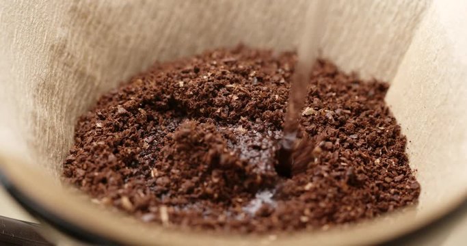 Making drip coffee