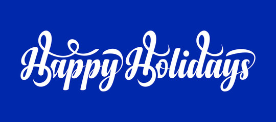 Happy Holidays text