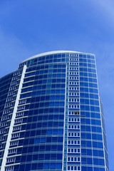 Obraz premium Blue Glass on Blue Sky