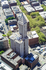 Smith Tower from Above