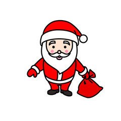 Vector illustration of Santa Claus