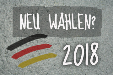 gau, urbano, werbetafel, lifestyle, neuwahlen, 2018, neu, unsicherheit, versus, statement,...