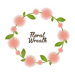 Floral wreath design 
