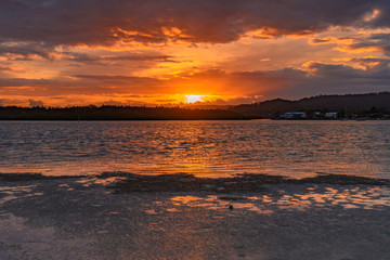 Overcast Sunrise Waterscape