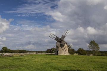 Fototapeta na wymiar A traditional agricultural landscape of Gotland 