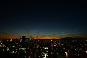 Fototapeta premium 東京の夕焼け