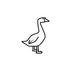goose line icon