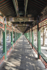 Long corridor in Summer Palace of Beijing