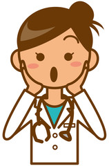 女医　驚く
