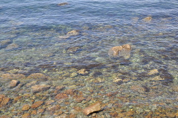 砂浜に打ち寄せる波　砂浜