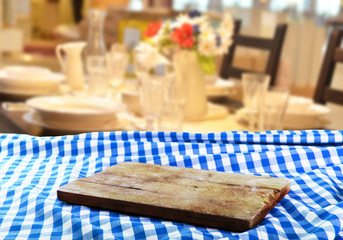 Empty table background