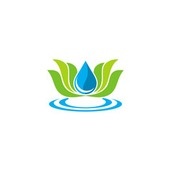 lotus flower ecology water logo