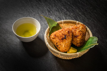 焼きおにぎり　rice balls Japanese food