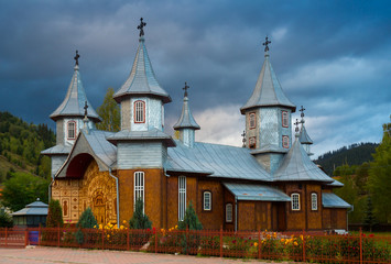 Wooden church in Carlibaba, Romania