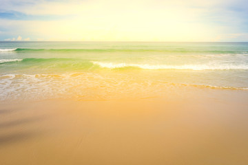 Beautiful ocean, Blue sky and sea.