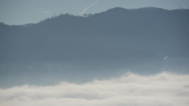 Time lapse nuvole e nebbia in Brianza