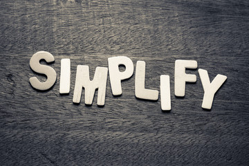 Simplify Wood Letters