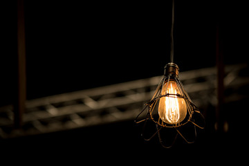 Light bulbs in night  time