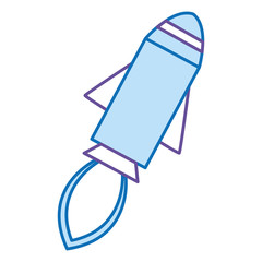 rocket launcher isolated icon vector illustration design