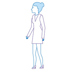 elegant businesswoman avatar character vector illustration design