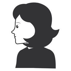 businesswoman profile avatar character vector illustration design