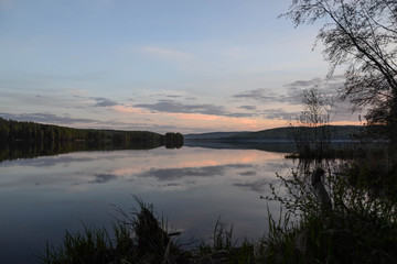 Вечер на озере