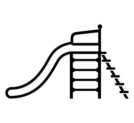 slide icon on white background