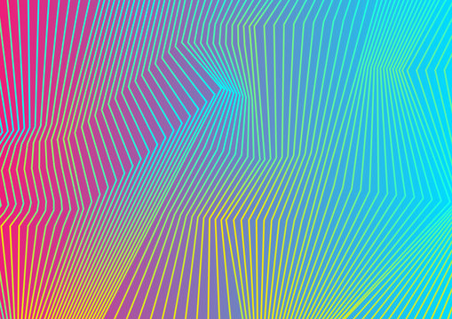 Colorful curved lines pattern design
