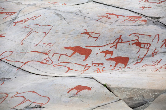 prehistoric rock carving