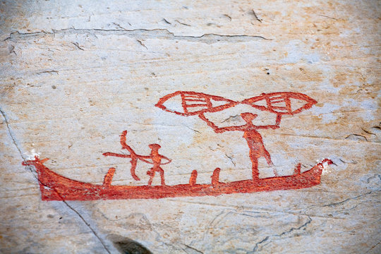 prehistoric rock carving