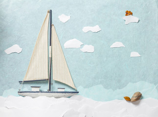 Wooden Model Ship