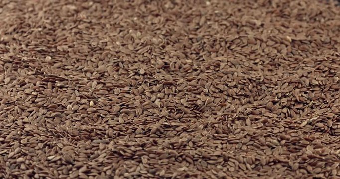 Heap of linseeds